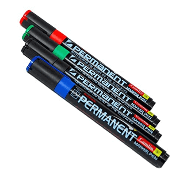 Buy Camlin Kokuyo Permanent Marker (Black, Blue, Red, Green)