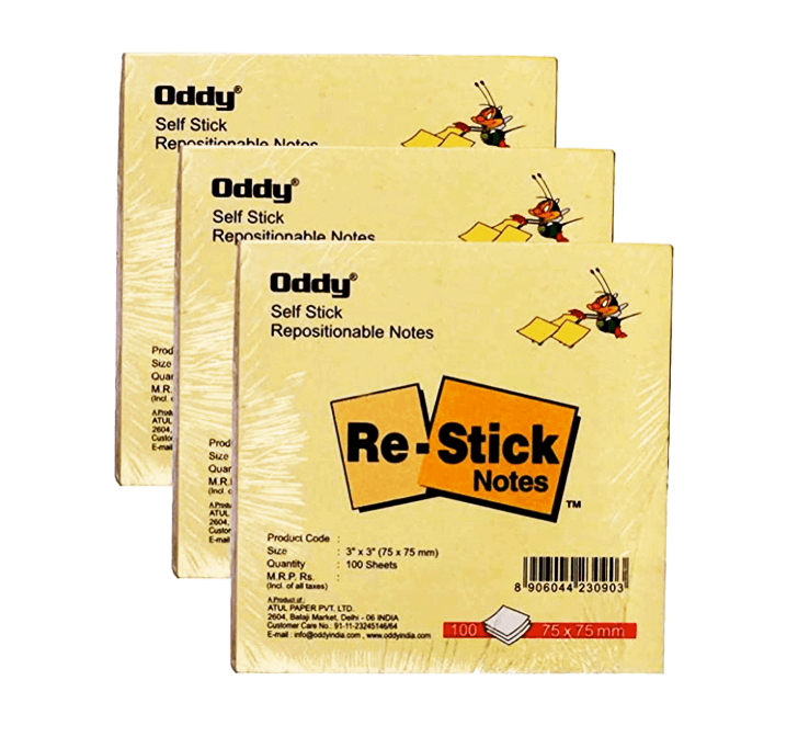 Buy Oddy Re Stick Notes (3 X 3 Inch)