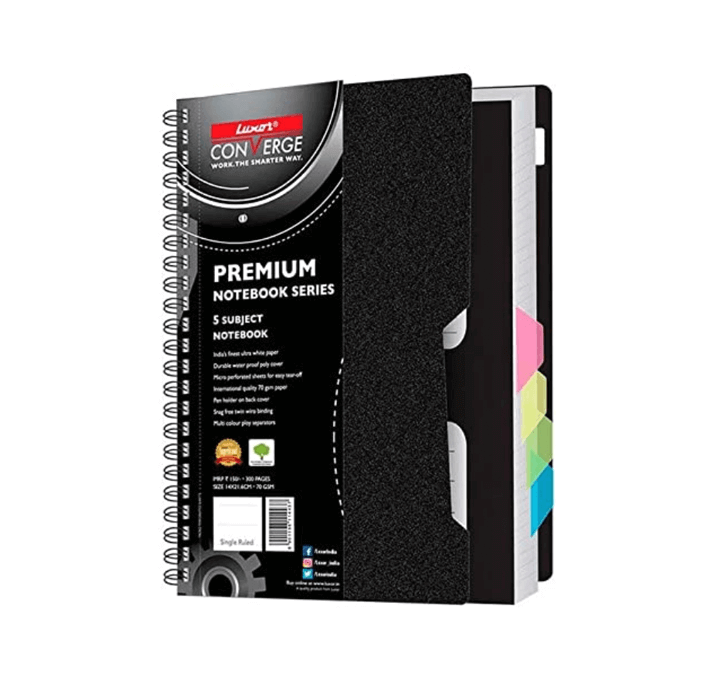 Buy Luxor Converge Premium Notebook Series (300 Pages) 70 GSM (14 X 21.6 CM)