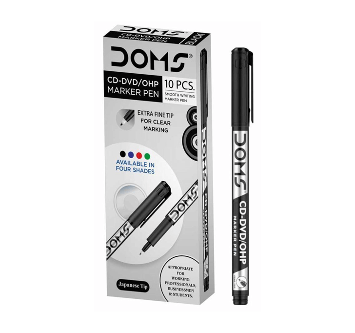 Buy DOMS CD-DVD/OHP (Black Color) Marker Pen