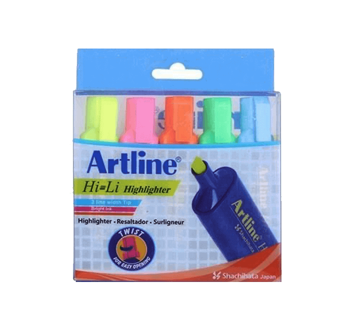 Buy Artline Hi-Li Highlighter (Pack Of 5)