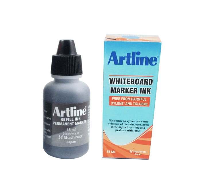 Buy Artline White Board Marker INK (Black) (15ml)