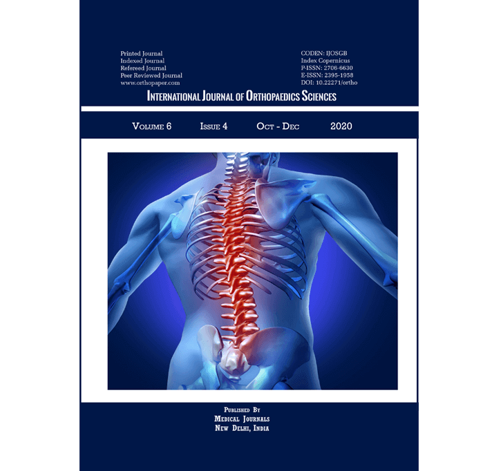 Buy International Journal Of Orthopaedics Sciences