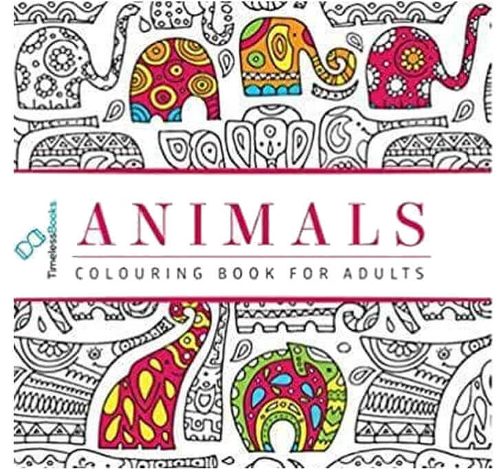 Buy Animals Adults Colouring Book With Tearout Sheet