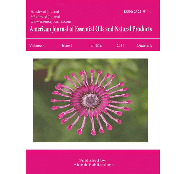 Buy American Journal Of Essential Oils And Natural Products