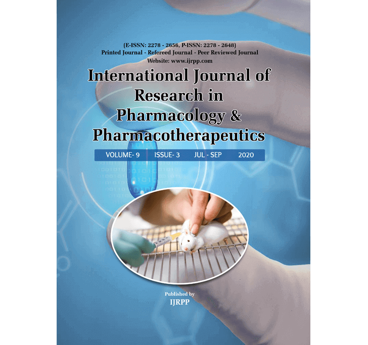 Buy International Journal Of Research In Pharmacology & Pharmacotherapeutics