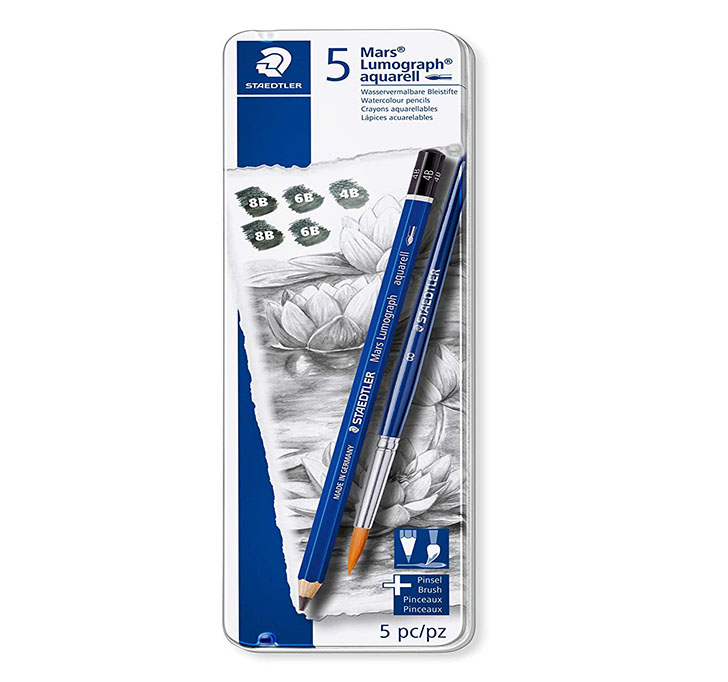 Buy Staedtler Mars Lumograph Drawing Pencil For Design And Drafting - Pack Of 12