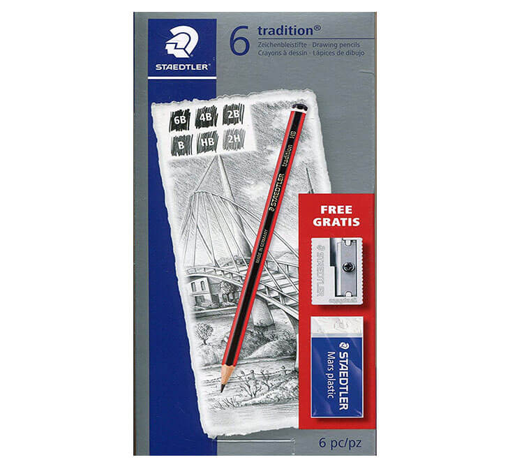 Buy INVALID DATA Staedtler Tradition Sketching Pencil Set 110-C6