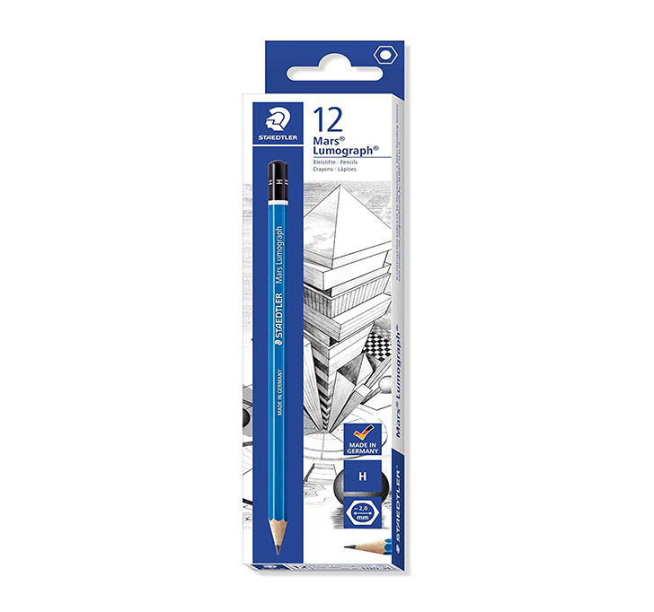 Buy Staedtler Mars Lumograph H Pencil (Pack Of 12)
