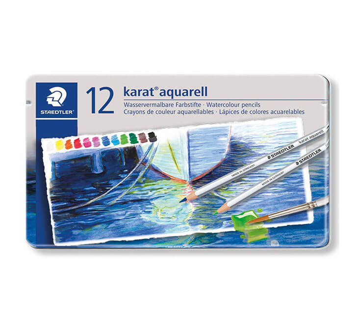 Buy Staedtler Karat Aquarell Premium 125M12 Watercolor Pencil (Set Of 12 Colors)