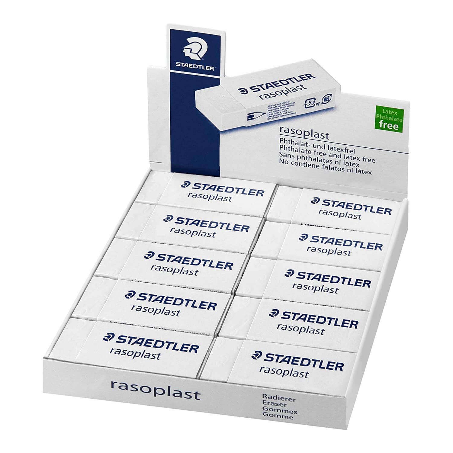 Buy Staedtler Rasoplast Phthalate And PVC Free Eraser, Pack Of 40
