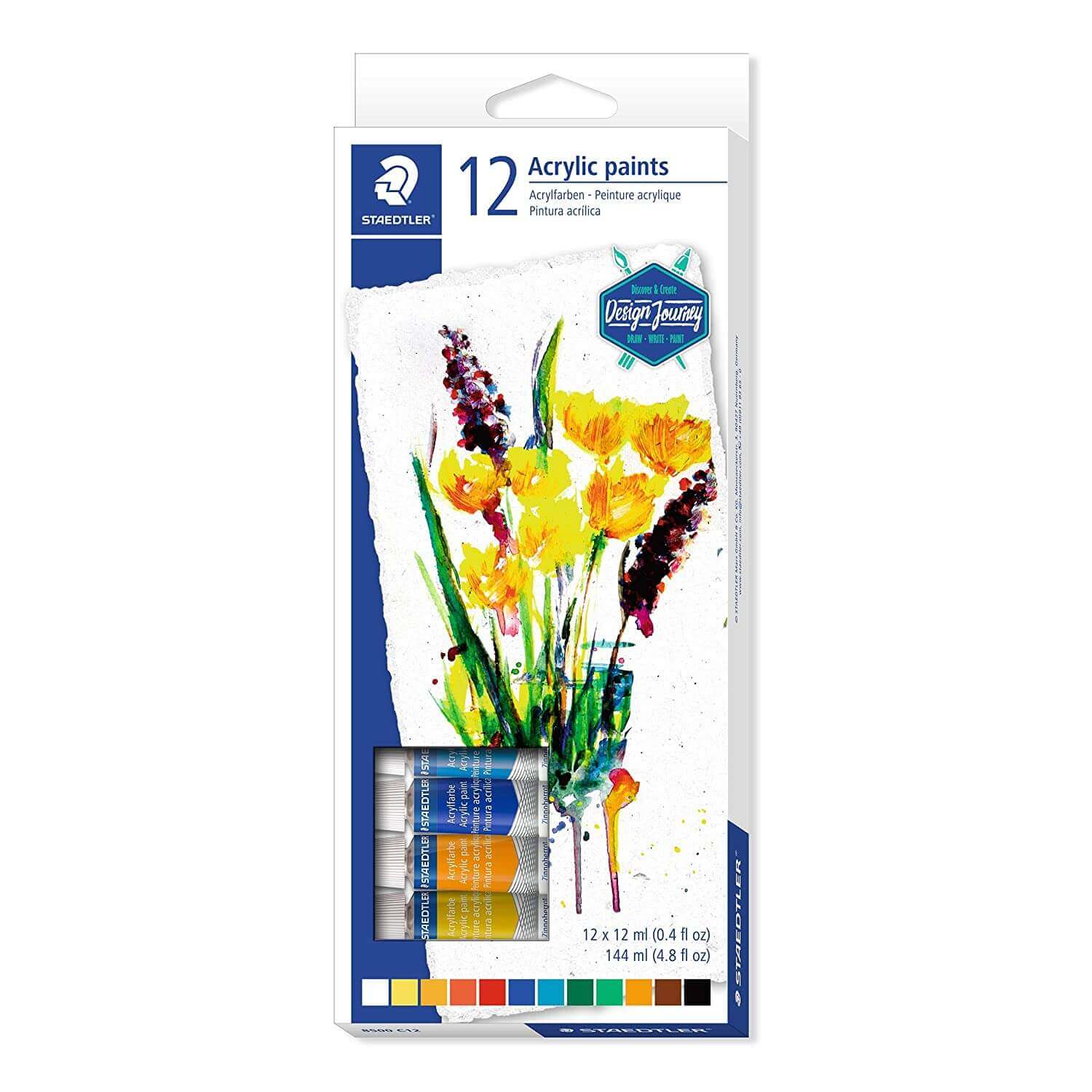 Buy Staedtler Karat Acrylic Paint Colours Set - Pack Of 12