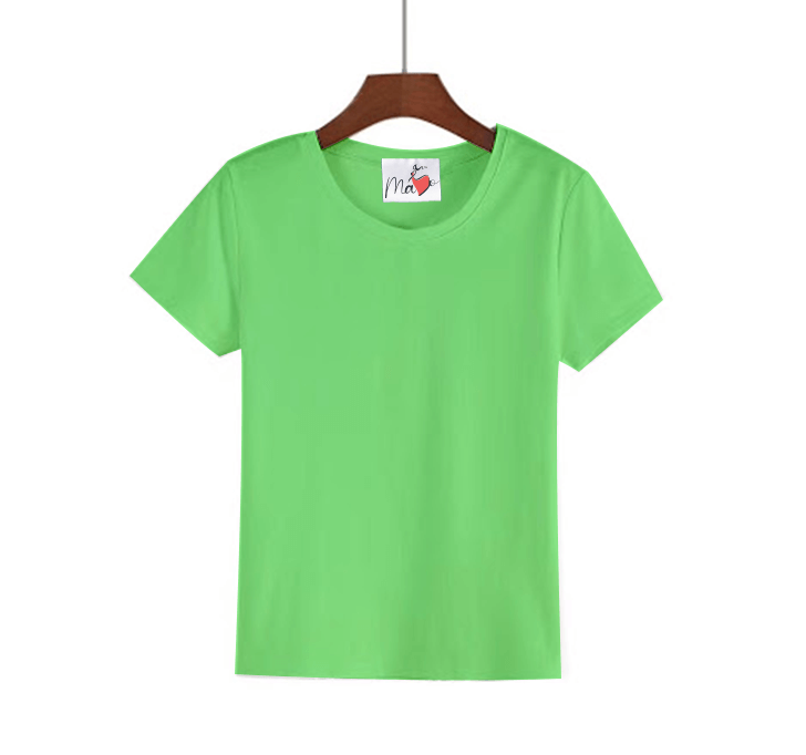Buy MaYo Girl Light Green Half Sleeve T-Shirt