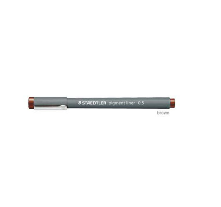 Buy Staedtler 308 05-76 BK1 Pigment Liner Pen Set - Pack Of 1 (Brown)