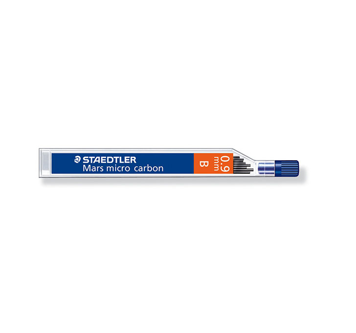 Buy Staedtler Micro Mars Carbon Mechanical Pencil Lead, 0.9 Mm, B, 60 Mm X 12 (250 09 B)