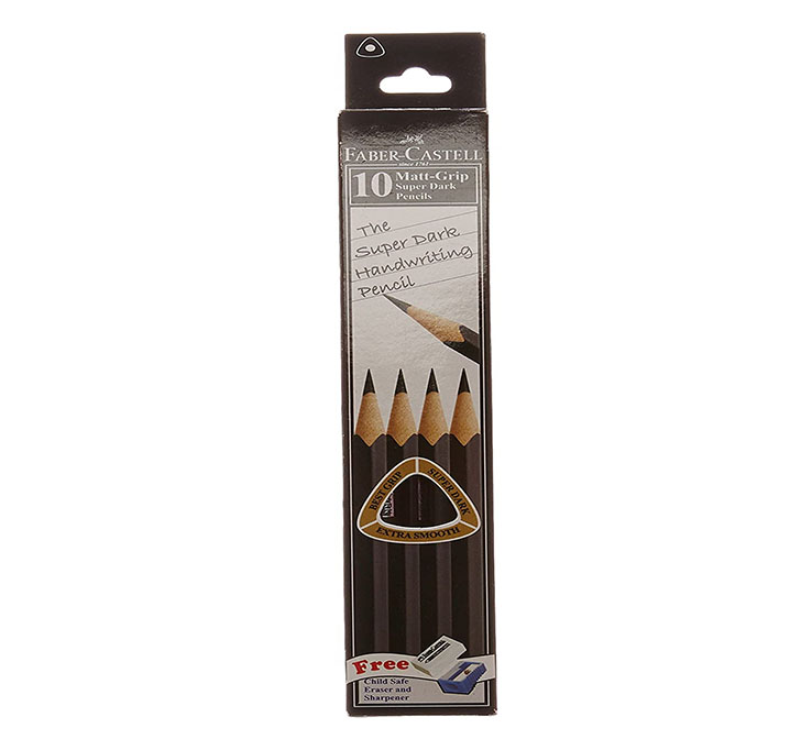 Buy Faber-Castell Matt Grip Super Dark Pencils
