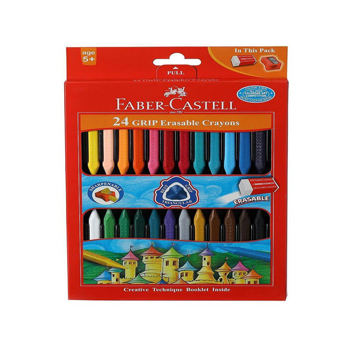 Buy Faber Castell Grip Erasable Crayon Set 