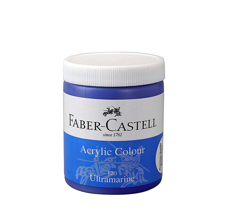 Buy Faber-castell Acrylic 140ml Jar - Ultramarine 120