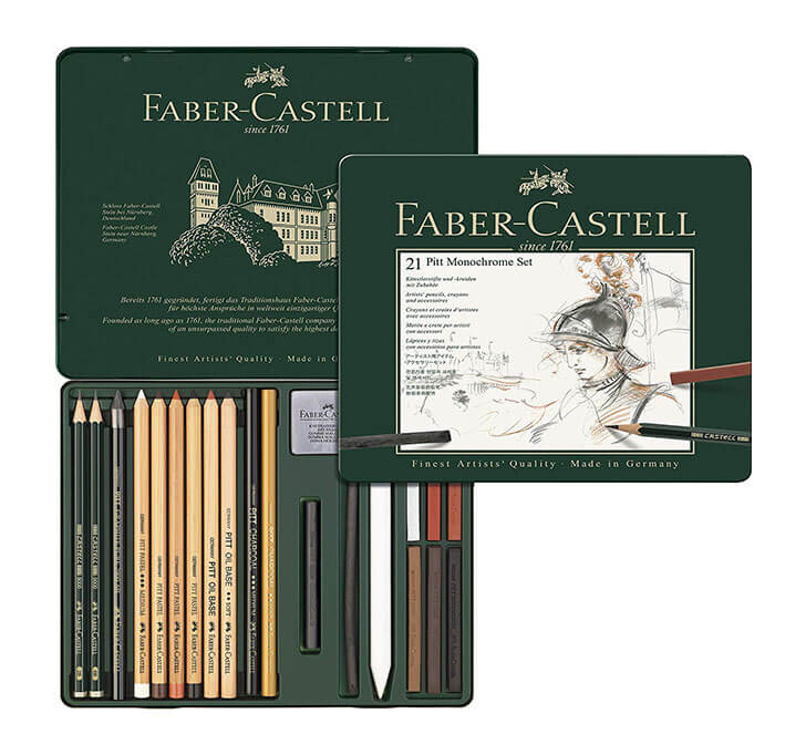 Buy Faber-Castell Pitt Monochrome Set - Pack Of 21