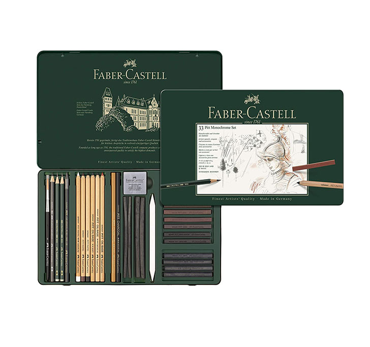 Buy Faber-Castell Pitt Monochrome Set - Pack Of 33