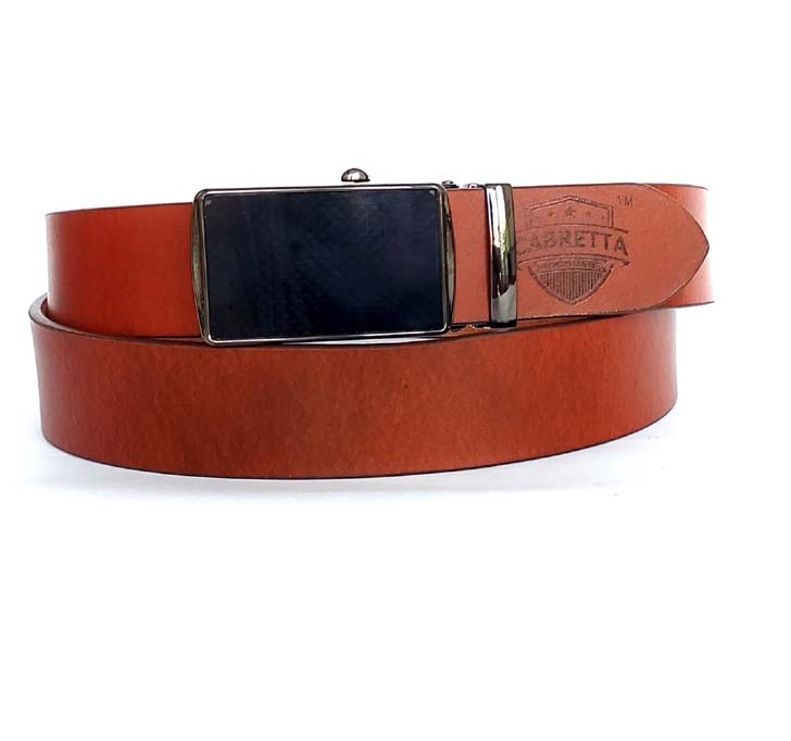 Buy Cabretta Geniune Leather Free Size Stylish Belt For Men And Boys With Autolock Buckle 35MM (Belt Waist Size -34) (CBABL4)