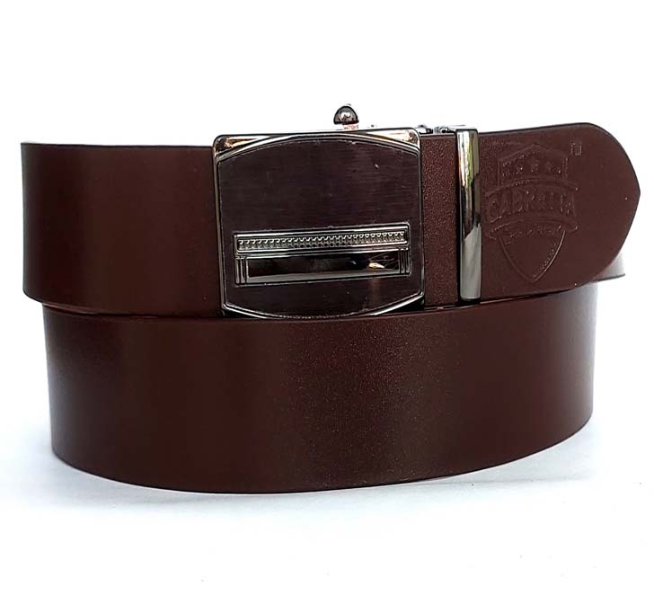 Buy Cabretta Geniune Leather Free Size Stylish Belt For Men And Boys With Autolock Buckle 35MM (Belt Waist Size - 34) (CBABL6)
