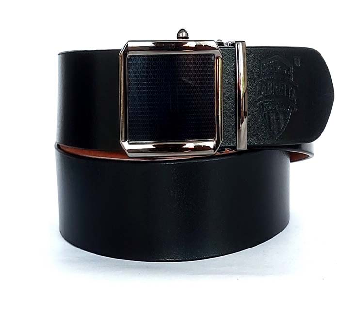 Buy Cabretta Geniune Leather Free Size Stylish Belt For Men And Boys With Autolock Buckle 35MM (Belt Waist Size - 34) (CBABL8)