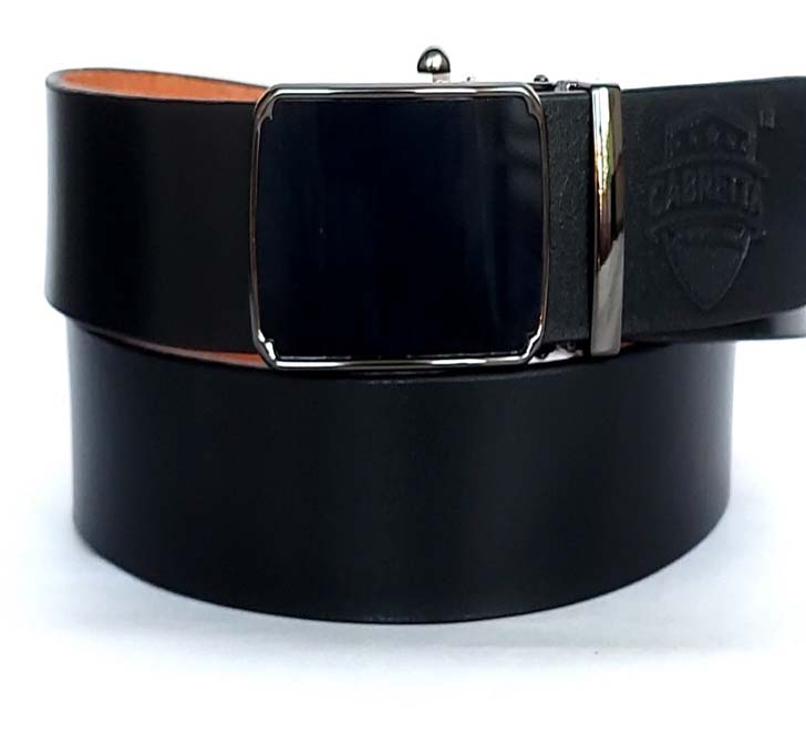 Buy Cabretta Geniune Leather Free Size Stylish Belt For Men And Boys With Autolock Buckle 35MM (Belt Waist Size - 36) (CBABL5)