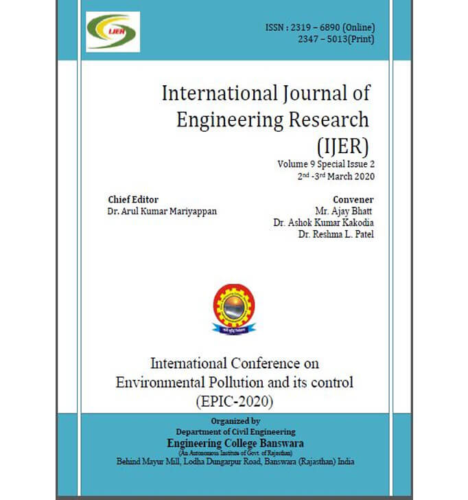 Buy International Journal Of Engineering Research (IJER) Volume 9