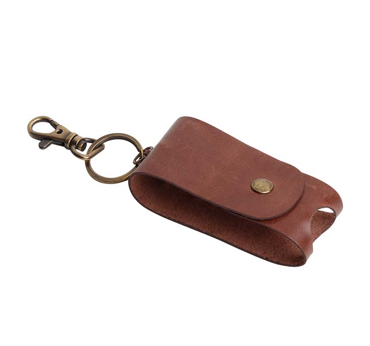 Buy Leather Hand Sanitizer Keychain