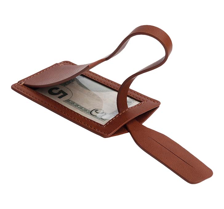 Buy Leather Luggage Tag Holder