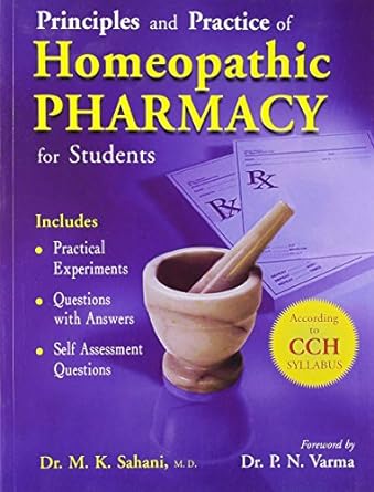 Buy Principles & Practice Of Homoeopathic Pharmacy For Students