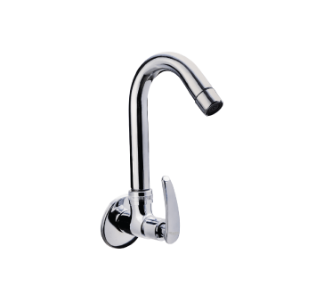 Buy Sink Cock (wall Mounted) With Swivel Long Spout And Aeretor