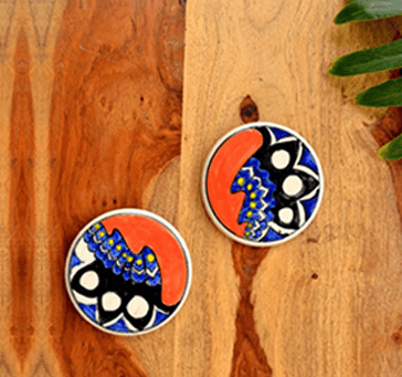 Buy Tragon Bird Blue Orange Coasters