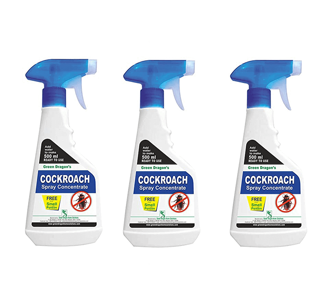 Buy Green Dragon's Cockroach Spray Concentrate (Pack Of 3) 1500ML