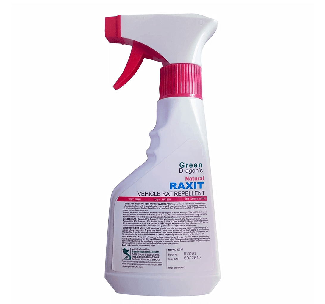 Buy Green Dragon's Natural Raxit Car Rat Repellent Spray (300ml)