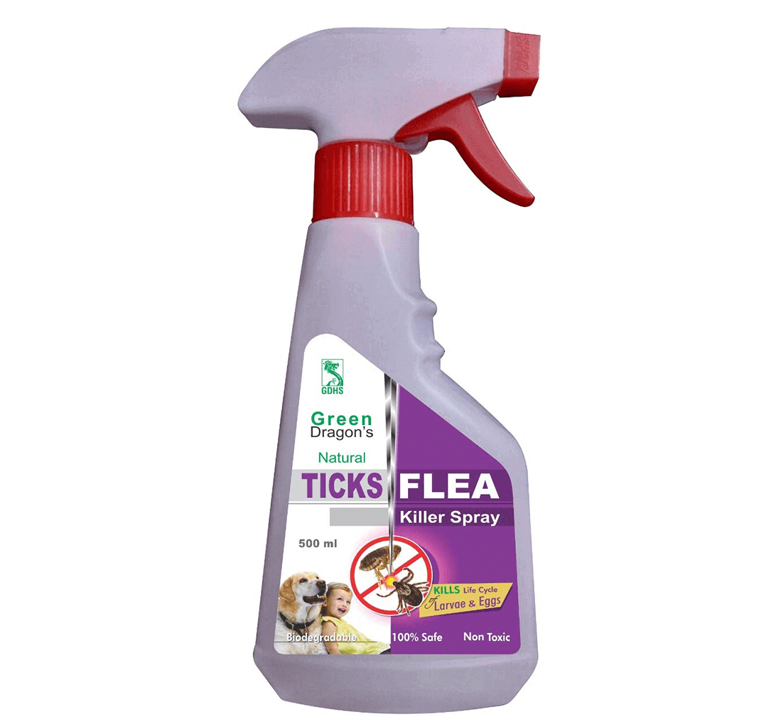 Buy Green Dragon's Natural Ticks & Flea Killer Shampoo For Pets - 260ml