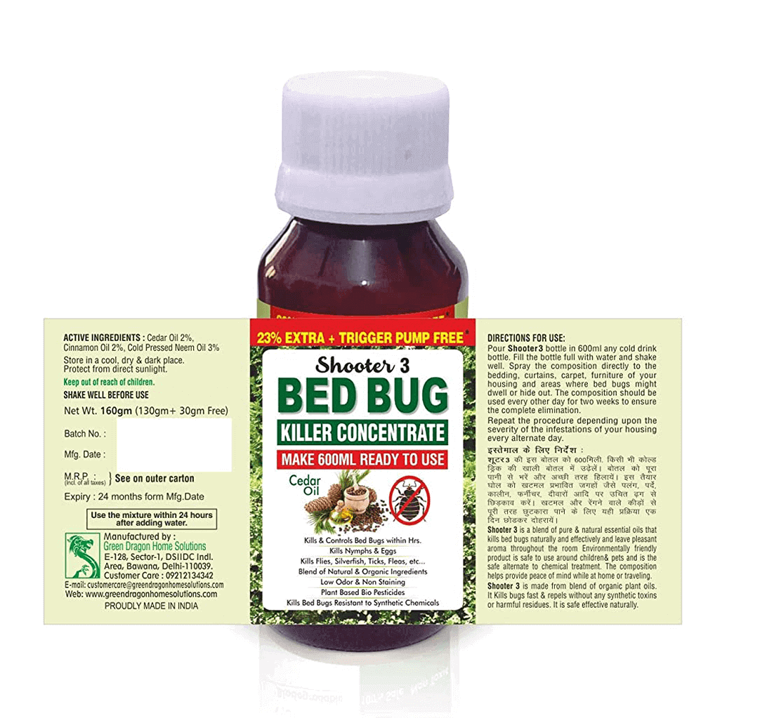 Buy Green Dragon's Shooter 3 Bed Bug Killer Concentrate - 1800ml