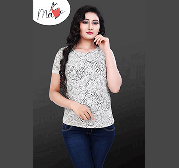 Buy Women Top Black & White