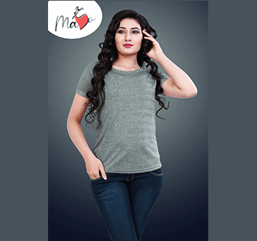 Buy Women Top Grey With Print