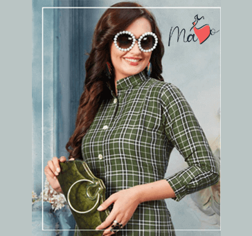 Buy Women Green Checked Dress