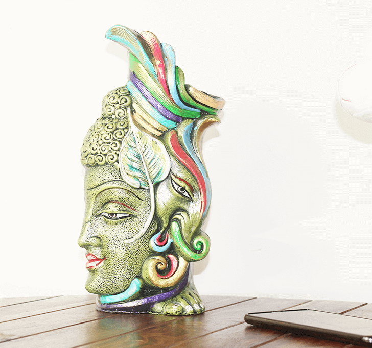 Buy Big Multi Color Buddha & Ganpati