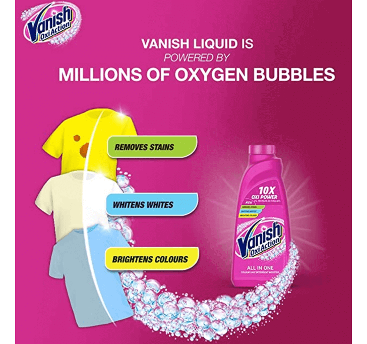Buy Vanish Oxi Action (Stain Remover Liquid) (800 ML)