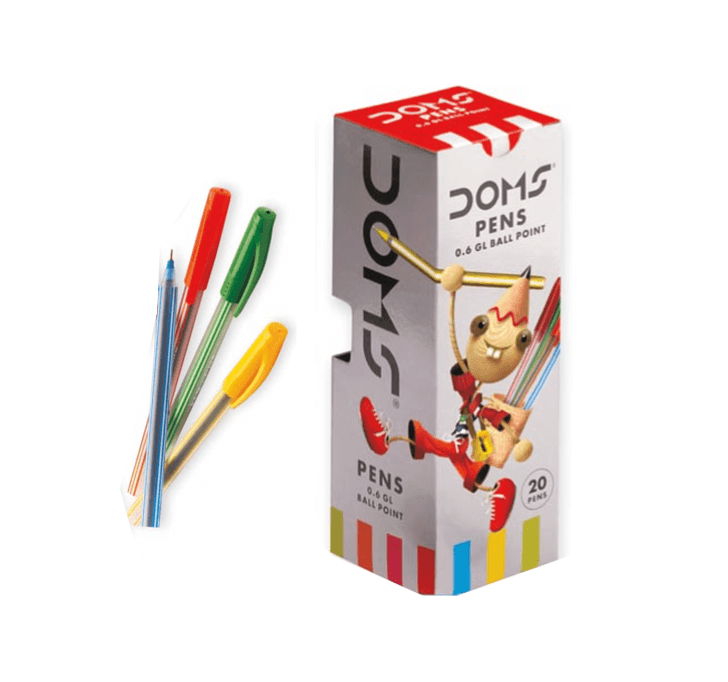 Buy DOMS Pens (0.6 GL Ball Point) (Blue Ink) (20 Pens)