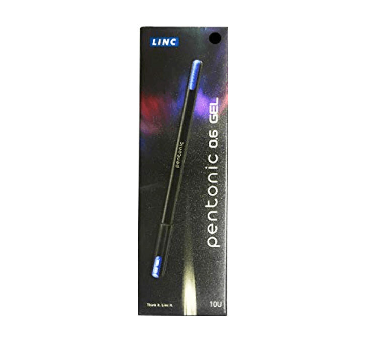 Buy Linc Pentonic 0.6mm Gel Pen (Black Ink) (Pack Of 10)