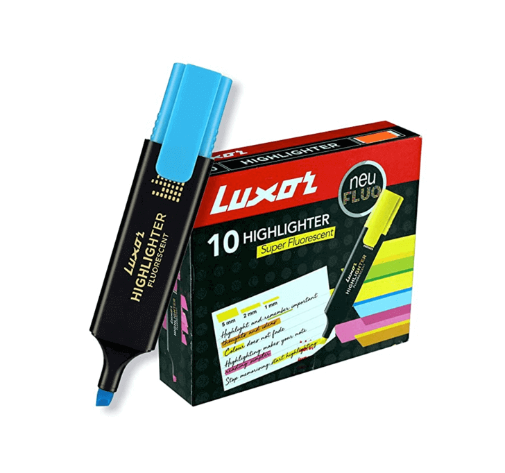 Buy Luxor 10 Highlighter (Blue)