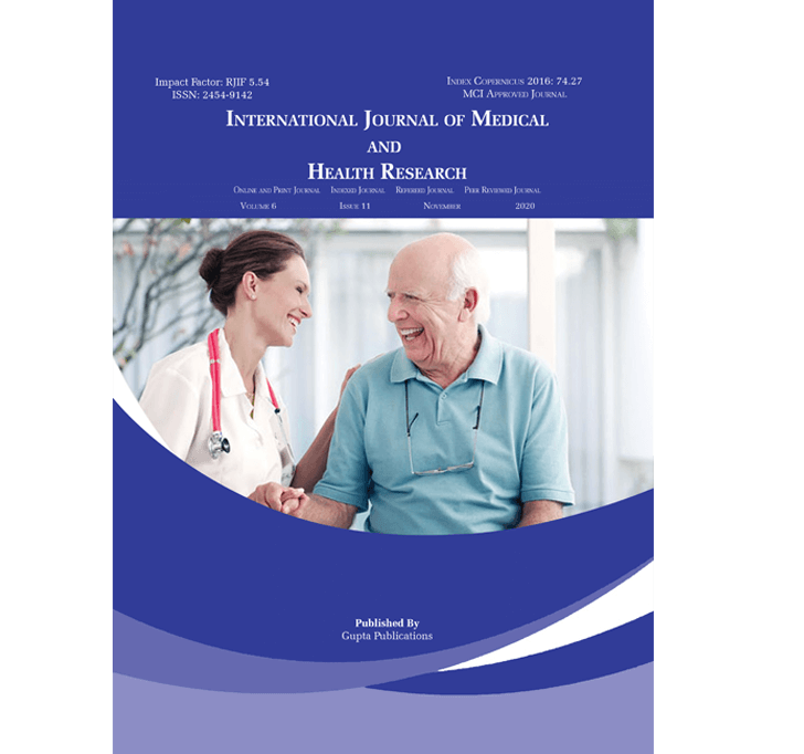 Buy International Journal Of Medical And Health Research