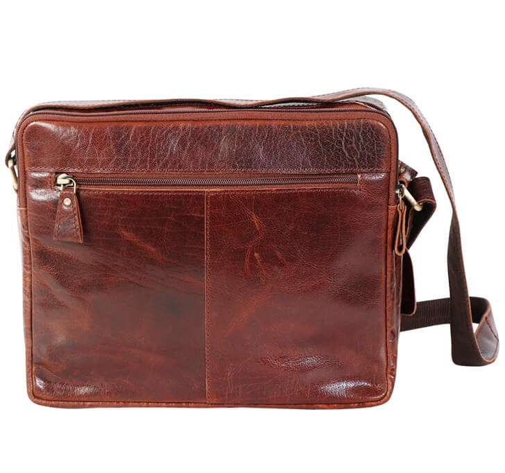 Buy ADAM BURK Havana Messenger Leather Bag