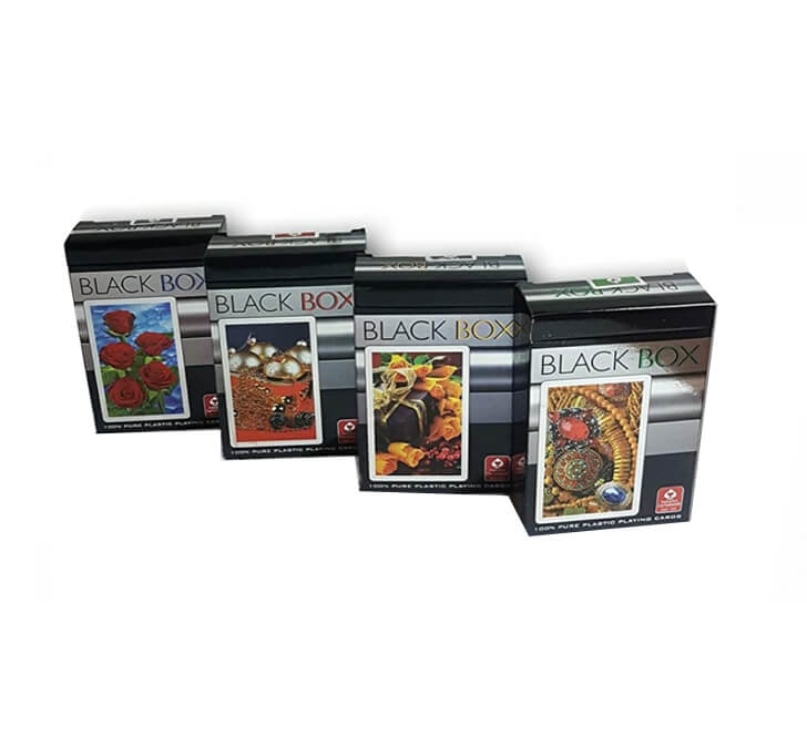 Buy Black Box Playing Cards (Pack Of 4) Flash Cards - Fun Games