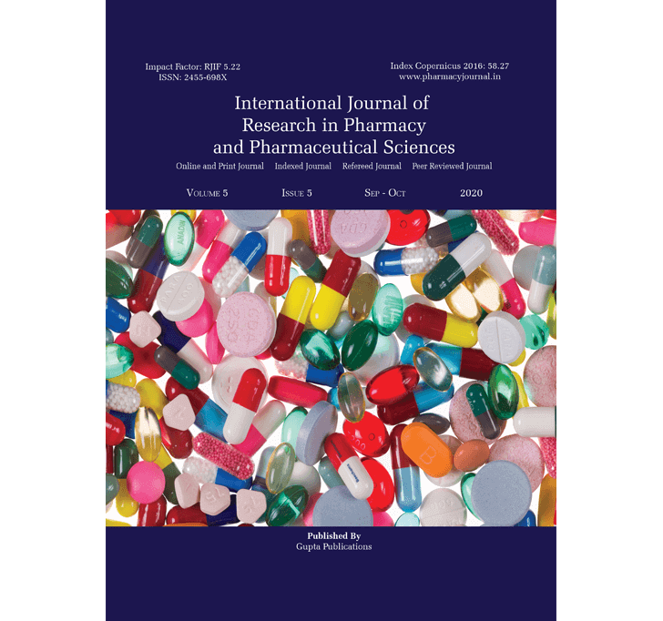 Buy International Journal Of Research In Pharmacy And Pharmaceutical Sciences